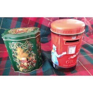 Vintage Churchill's Heritage Post Office Box  & Avon 1982 Christmas Box ENGLAND